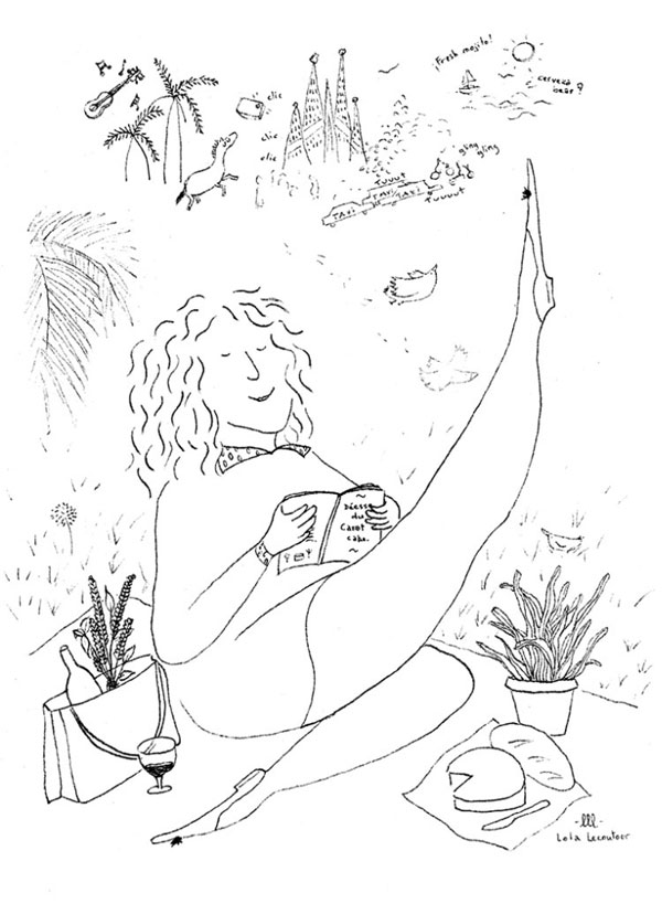 illustration femme française